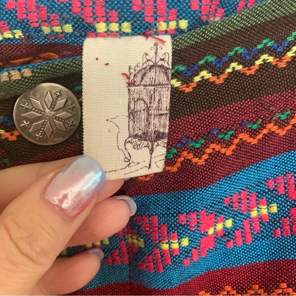 Anthropologie Multicolor Aztec Pattern Shorts - image 4